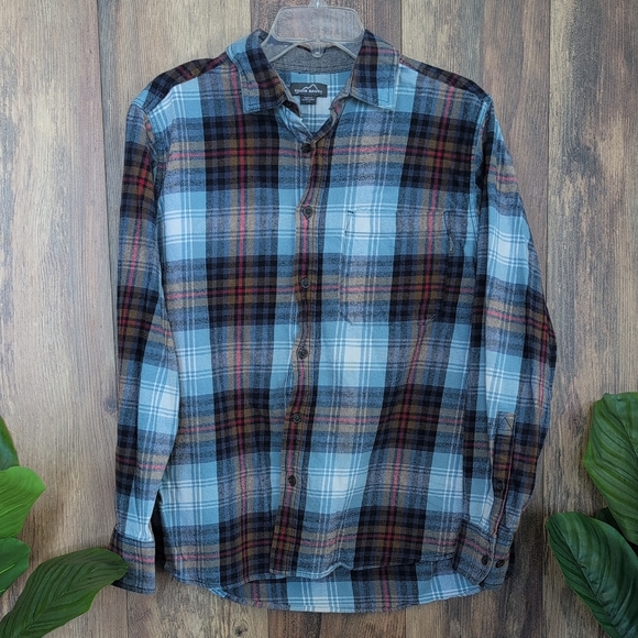 American Eagle Outfitters Other - Eddie Bauer Flannel Plaid Button Down Shirt L        M612